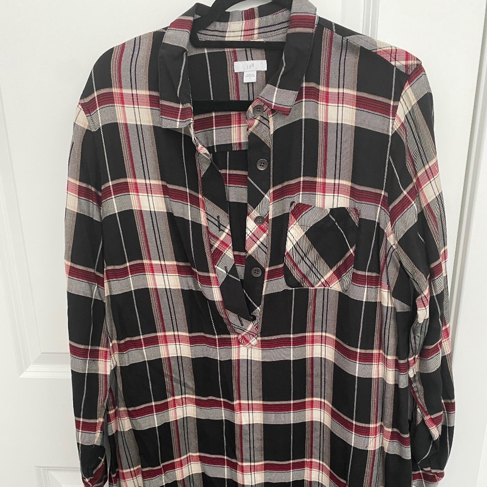 J. Jill Flannel Plaid Dress